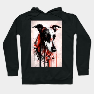 Greyhound Dog Portrait Hoodie